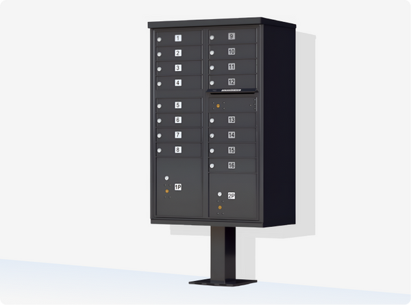 Black Cluster Mailbox
