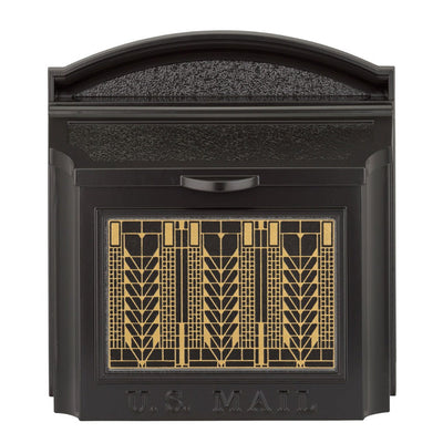 Whitehall Wall Mailbox With Frank Lloyd Wright Tree Of Life Plaque Non-Personalized