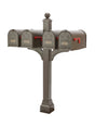 Janzer Multi-Mount Quad Mailbox Decorative Post (Optional Mailboxes Available)