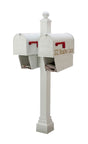 Janzer Multi-Mount Double Mailbox Decorative Post (Optional Mailboxes Available)