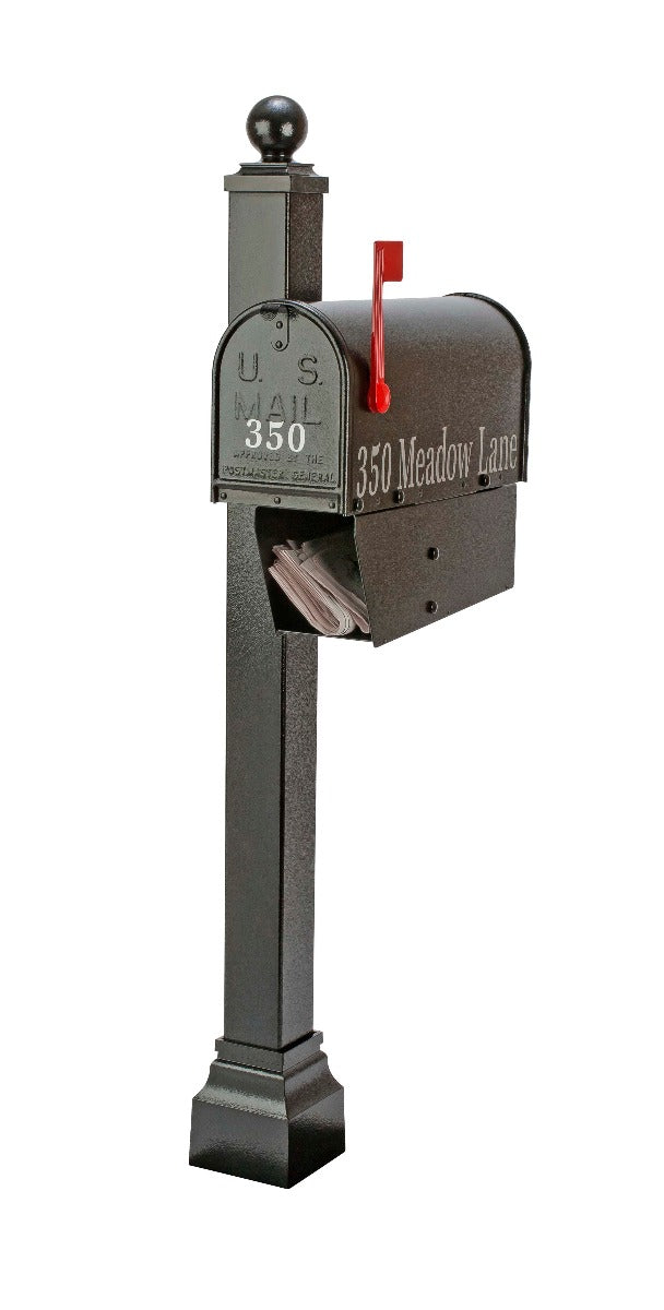 Janzer Mailbox and Decorative Post Combo - Choose Colors
