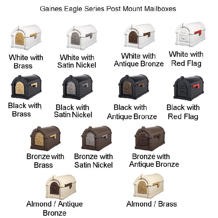 Original Keystone Series Mailbox and Deluxe Double Mount Post Packages