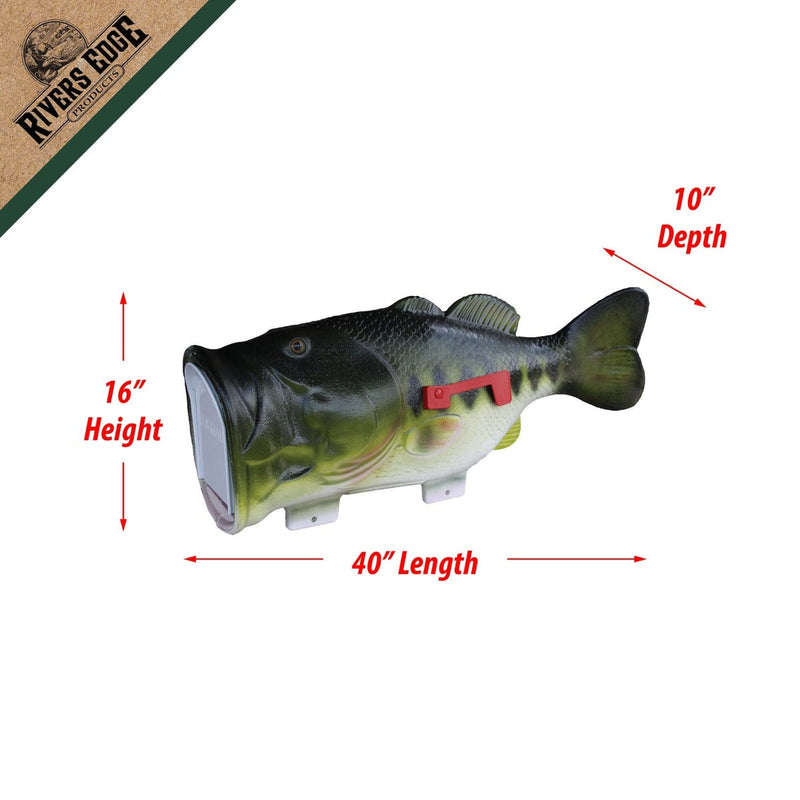 Rivers Edge Bass V2 Novelty Mailbox