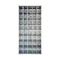 10 Doors High x 5 Doors (50 Tenants) 1700 Series Rear-Load Private Distribution Horizontal Mailbox in Anodized Aluminum Finish