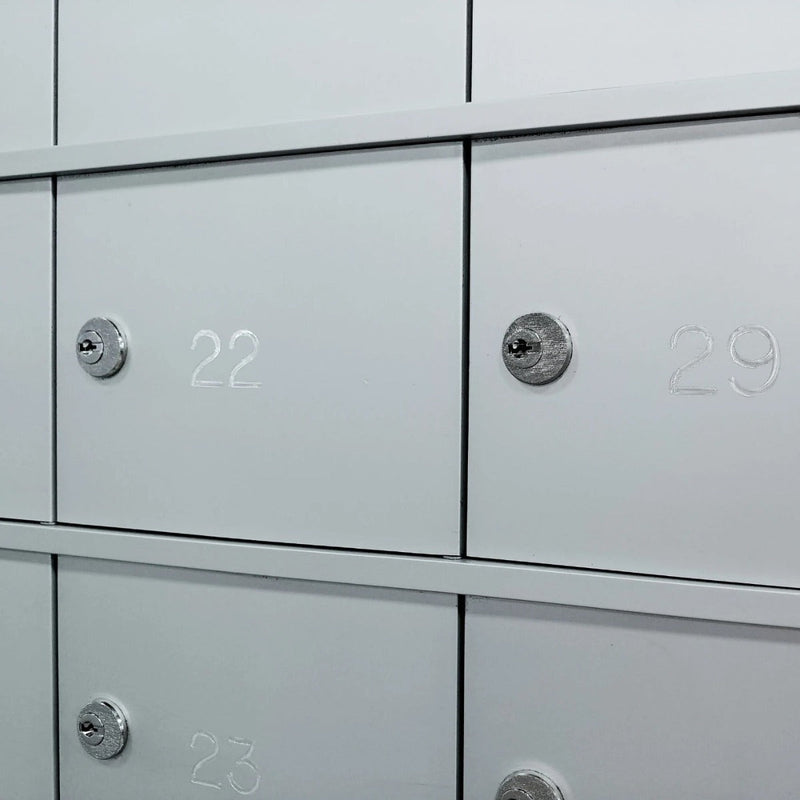 10 Doors High x 6 Doors (59 Tenants) 1600 Series Front-Load Private Distribution Cluster Mailbox in Anodized Aluminum Finish