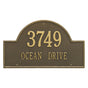 Whitehall Arch Marker - Estate Wall - Two Line Address Plaque