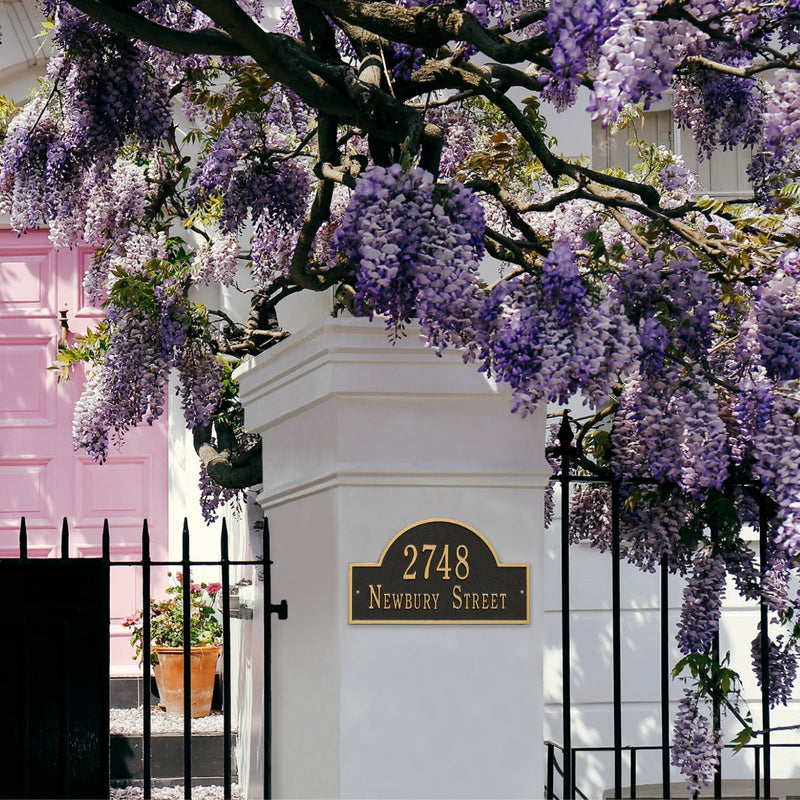 Whitehall Arch Marker - Estate Wall - Two Line Address Plaque