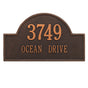 Whitehall Arch Marker - Estate Wall - Two Line Address Plaque
