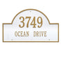 Whitehall Arch Marker - Estate Wall - Two Line Address Plaque