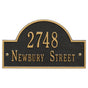 Whitehall Arch Marker - Standard Wall - Two Line Address Plaque