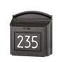 Whitehall Modern Locking Wall Mailbox with Personalized Address Plaque – Extra Large Capacity