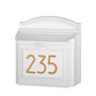 Whitehall Modern Locking Wall Mailbox with Personalized Address Plaque – Extra Large Capacity