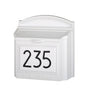 Whitehall Modern Locking Wall Mailbox with Personalized Address Plaque – Extra Large Capacity