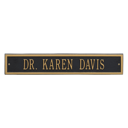 Whitehall Arch Extension - Estate Wall - One Line Address Plaque