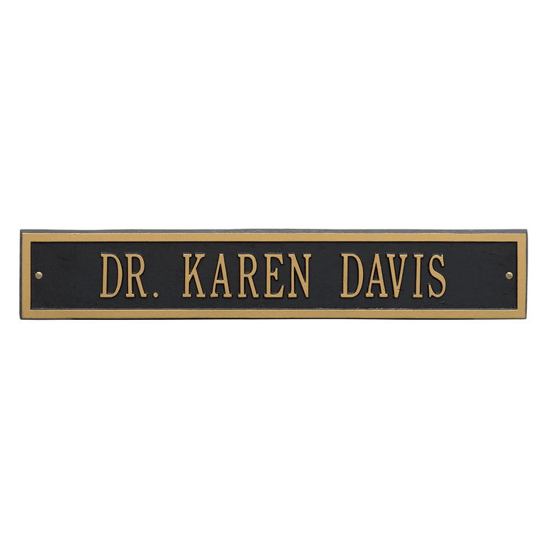 Whitehall Arch Extension - Estate Wall - One Line Address Plaque