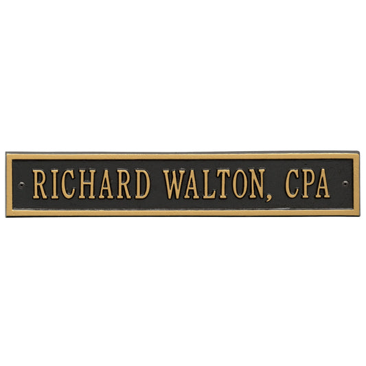 Whitehall Arch Extension - Standard Wall - One Line Address Plaque 