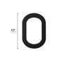 Whitehall Modern Floating Numbers (0-9) & Alphabets (A-D) 4.5"