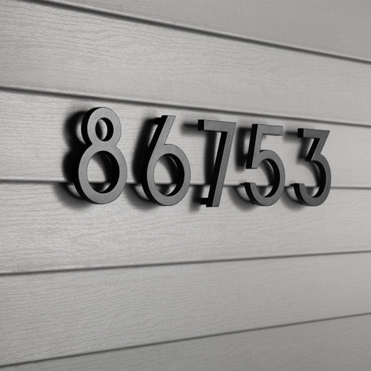 Whitehall Modern Floating Numbers (0-9) & Alphabets (A-D) 4.5"