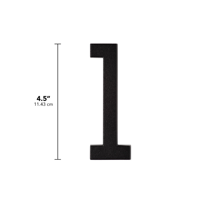 Whitehall Modern Floating Numbers (0-9) & Alphabets (A-D) 4.5"