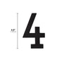 Whitehall Modern Floating Numbers (0-9) & Alphabets (A-D) 4.5"