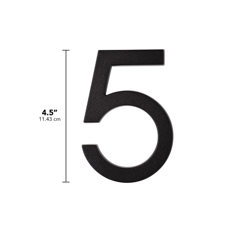 Whitehall Modern Floating Numbers (0-9) & Alphabets (A-D) 4.5"