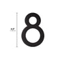 Whitehall Modern Floating Numbers (0-9) & Alphabets (A-D) 4.5"