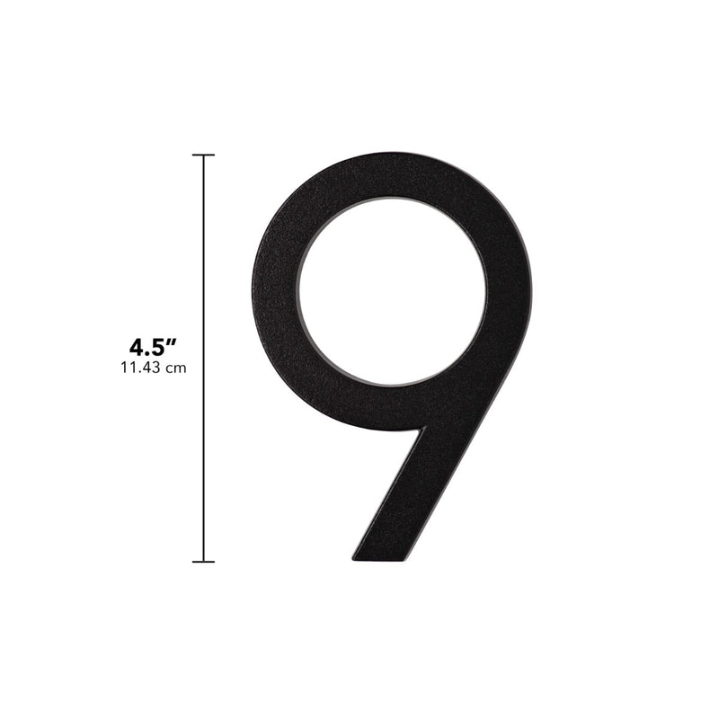 Whitehall Modern Floating Numbers (0-9) & Alphabets (A-D) 4.5"