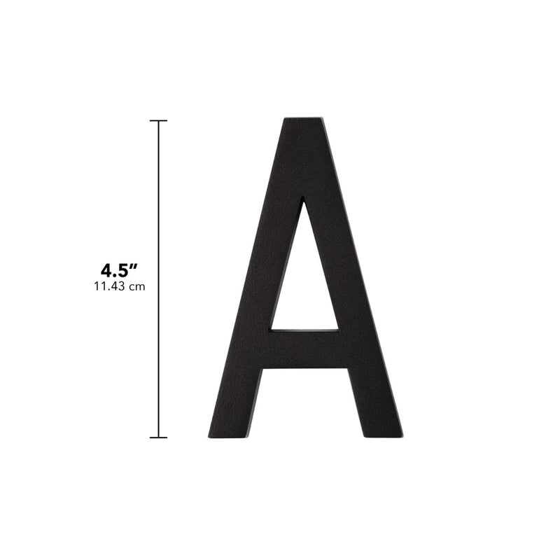 Whitehall Modern Floating Numbers (0-9) & Alphabets (A-D) 4.5"