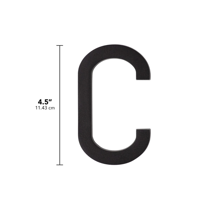 Whitehall Modern Floating Numbers (0-9) & Alphabets (A-D) 4.5"