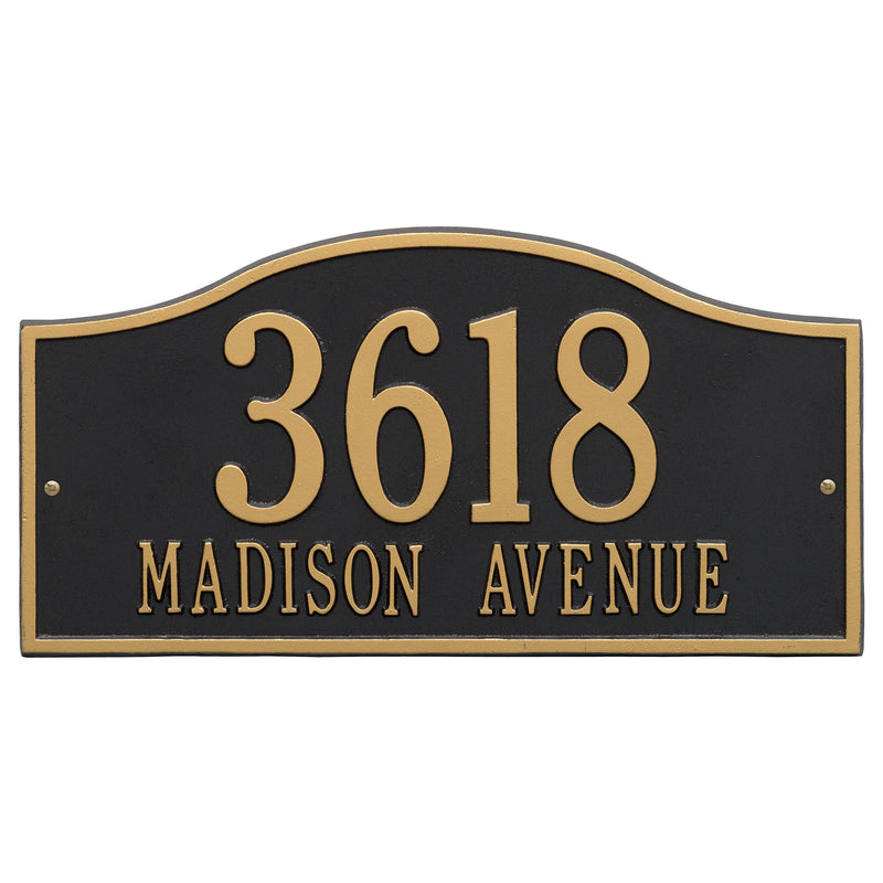 Whitehall Rolling Hills Plaques - Grand Wall - Two Line Address Plaque 
