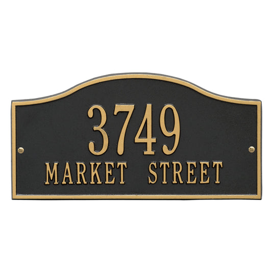 Whitehall Rolling Hills Plaques - Standard Wall - Two Line Address Plaque 