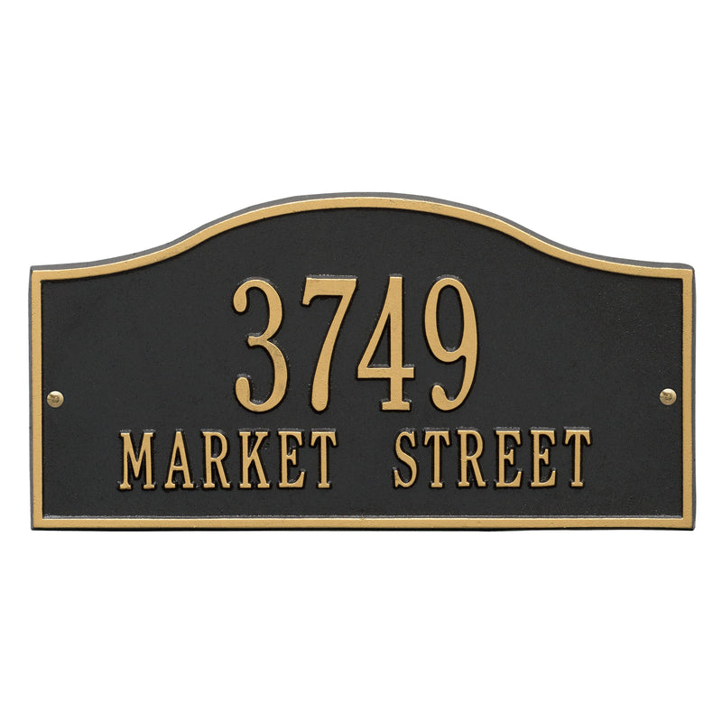 Whitehall Rolling Hills Plaques - Standard Wall - Two Line Address Plaque 