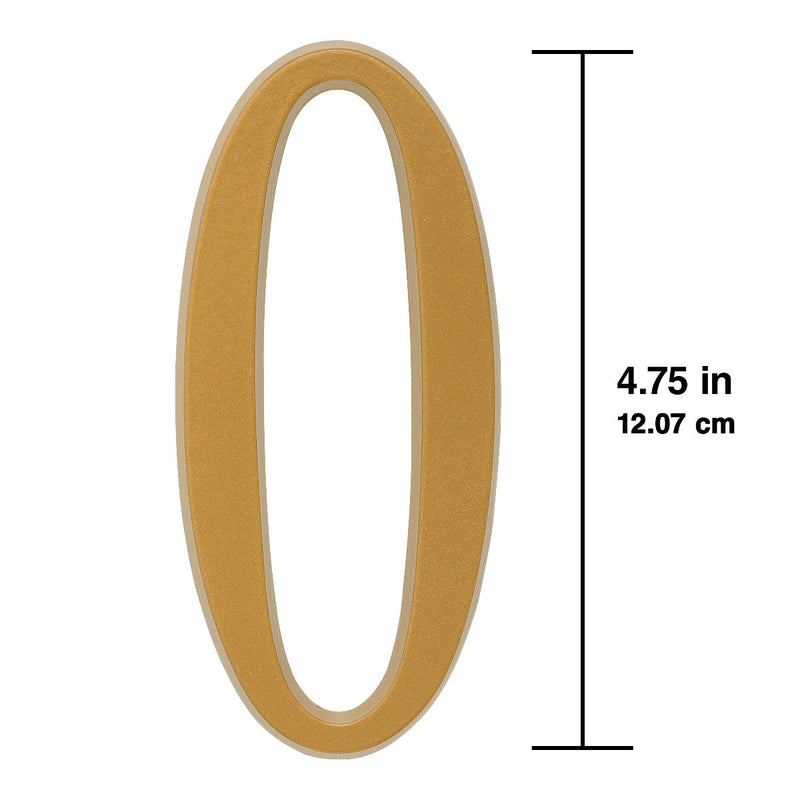 Whitehall 4.75 inch Gold House Address Number - 0