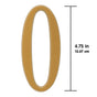 Whitehall 4.75 inch Gold House Address Number - 0