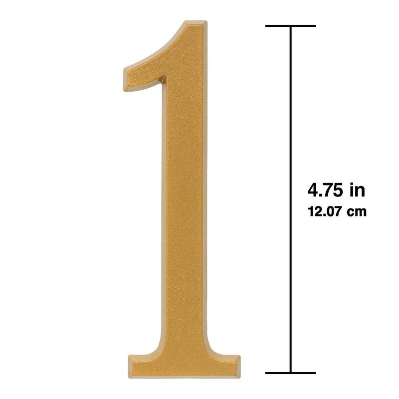 Whitehall 4.75 inch Gold House Address Number - 1