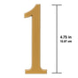Whitehall 4.75 inch Gold House Address Number - 1