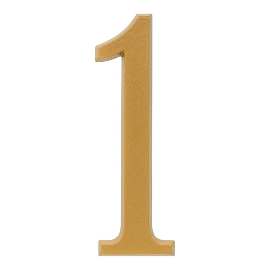 Whitehall 4.75 inch Gold House Address Number - 1