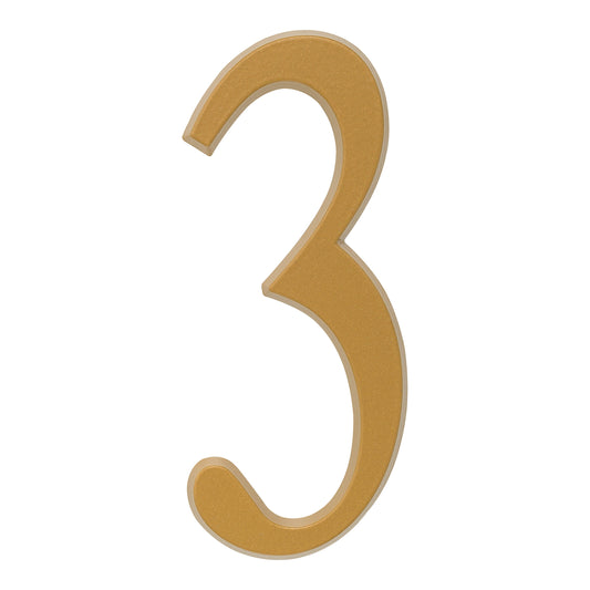 Whitehall 4.75 inch Gold House Address Number - 3