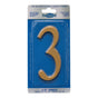 Whitehall 4.75 inch Gold House Address Number - 3