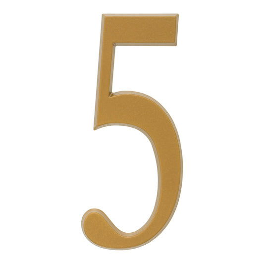 Whitehall 4.75 inch Gold House Address Number - 5