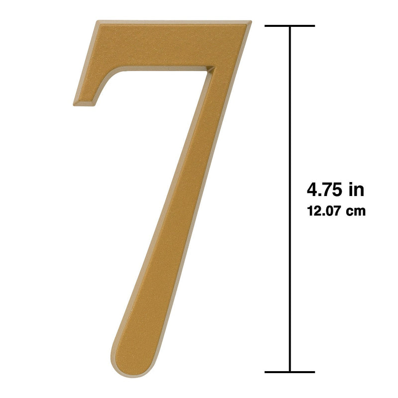 Whitehall 4.75 inch Gold House Address Number - 7