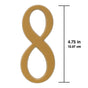 Whitehall 4.75 inch Gold House Address Number - 8