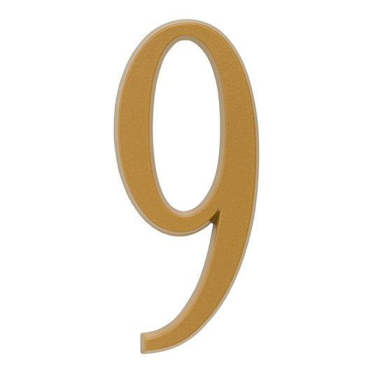 Whitehall 4.75 inch Gold House Address Number - 9