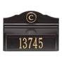 Whitehall Colonial Wall Mount Mailbox Package 1 (Mailbox, Plaque & Monogram)