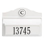 Whitehall Colonial Wall Mount Mailbox Package 1 (Mailbox, Plaque & Monogram)