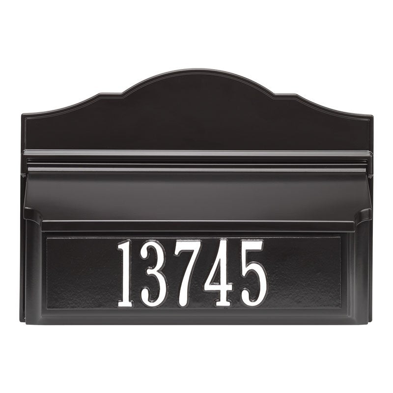 Whitehall Colonial Wall Mount Mailbox Package 2 (Mailbox & Plaque)