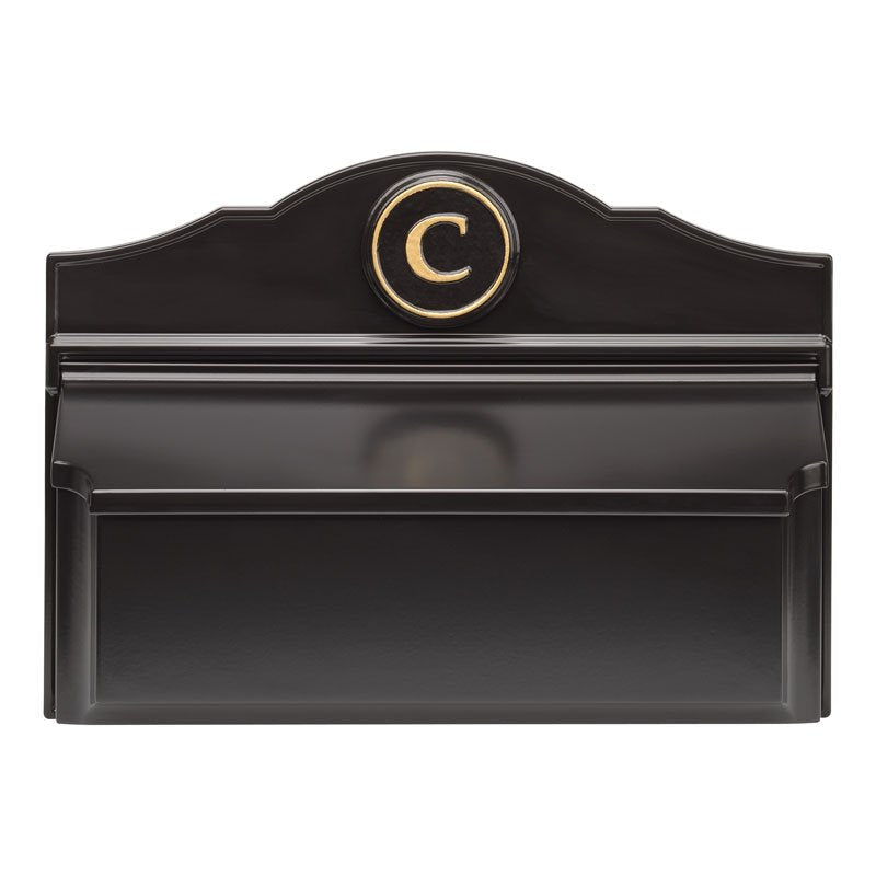 Whitehall Colonial Wall Mount Mailbox Package 3 (Mailbox & Monogram)