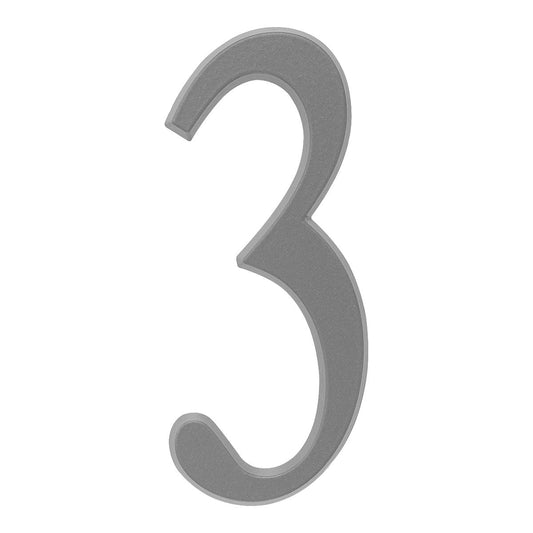 Whitehall 4.75 inch Silver House Address Number - 3