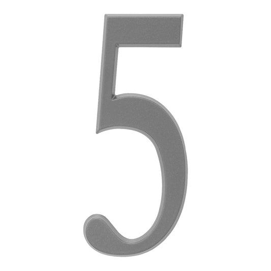 Whitehall 4.75 inch Silver House Address Number - 5