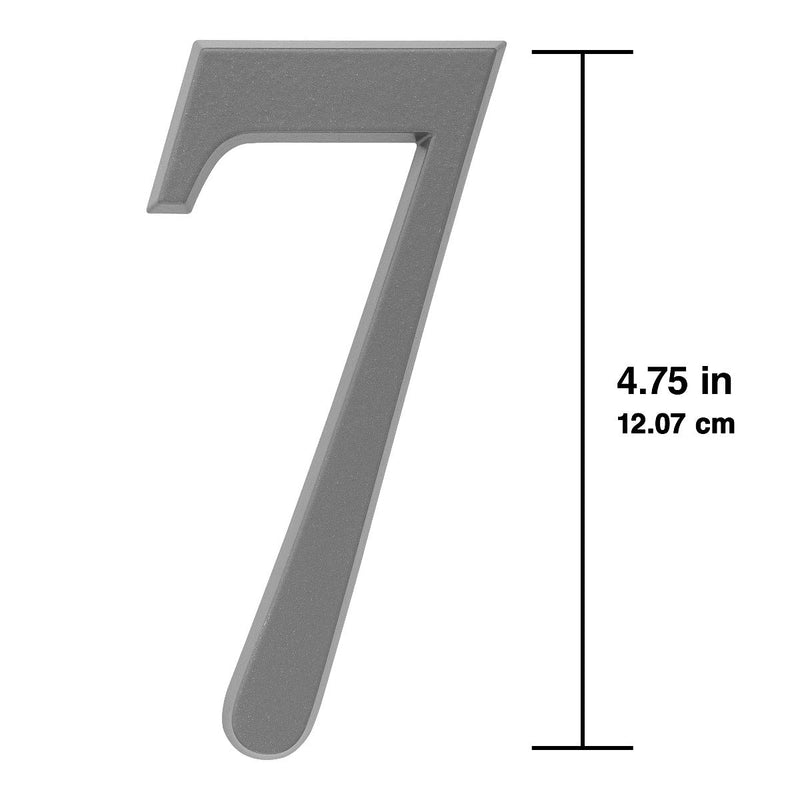 Whitehall 4.75 inch Silver House Address Number - 7